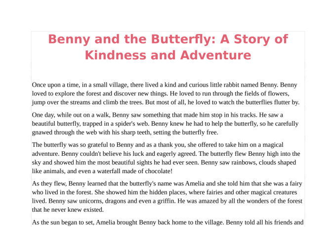 write creative stories for children